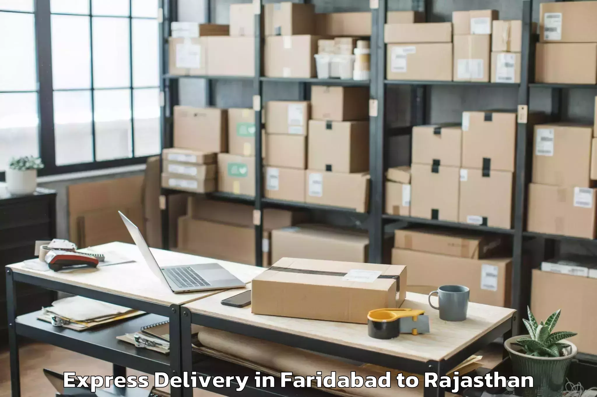 Discover Faridabad to Jamwa Ramgarh Express Delivery